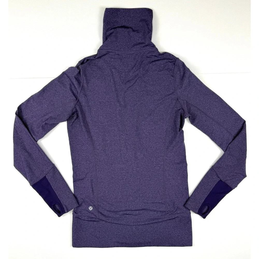 Lululemon Stride Jacket Heather Persian Purple Size 6 Full Zip Hoodie #1690